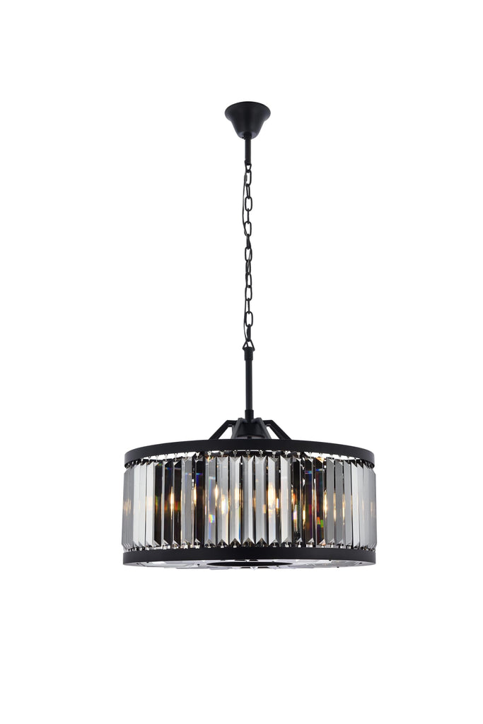 Elegant Lighting Chandelier Royal Cut 1233D28MB-SS/RC