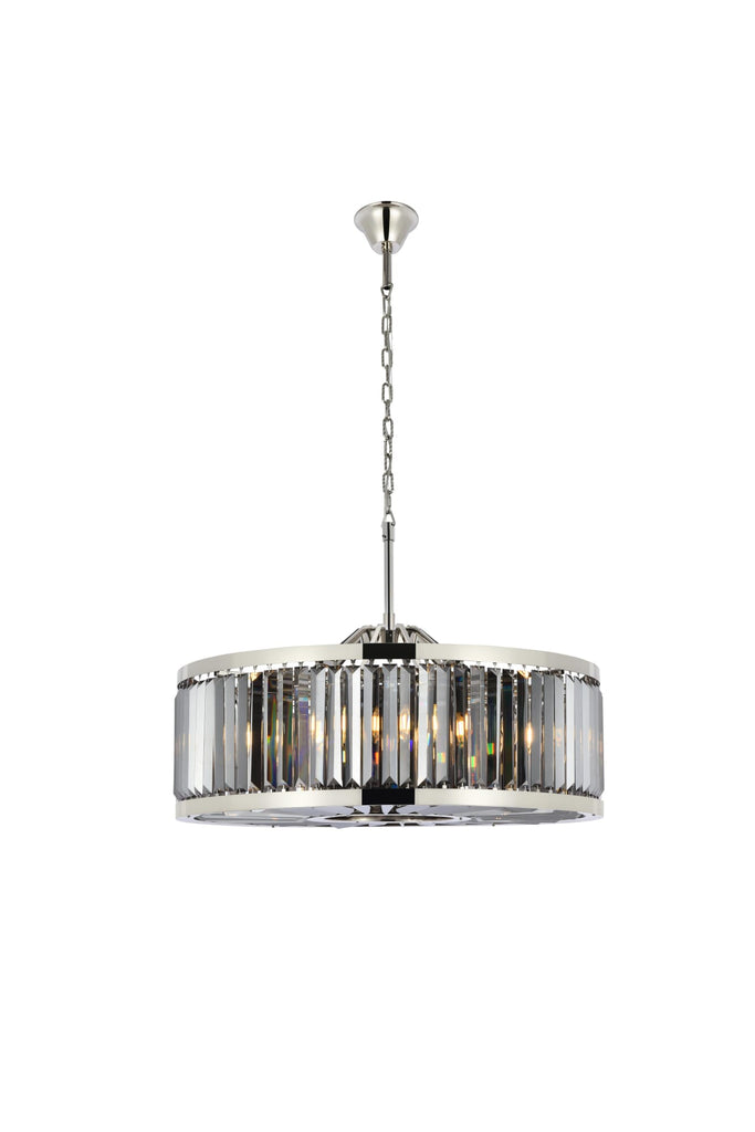 Elegant Lighting Chandelier Royal Cut 1233D35PN-SS/RC