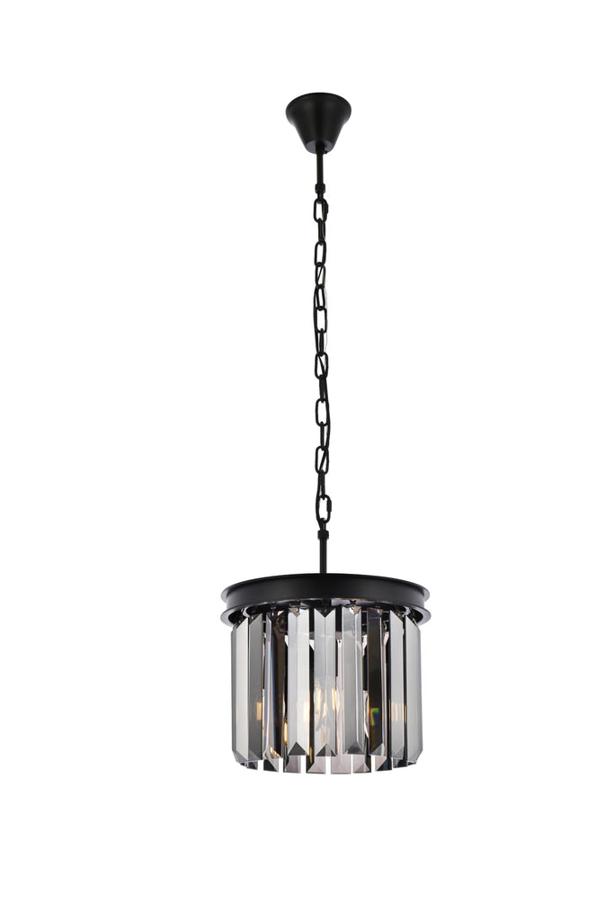 Elegant Lighting Pendant Light Royal Cut 1238D12MB-SS/RC