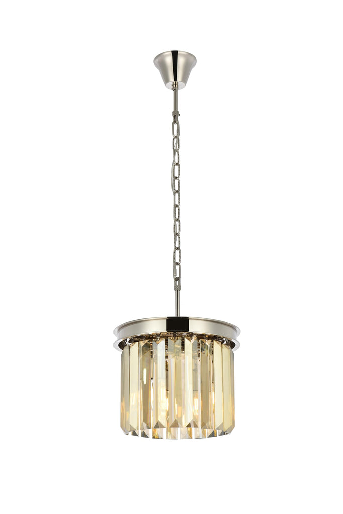 Elegant Lighting Pendant Light Royal Cut 1238D12PN-GT/RC