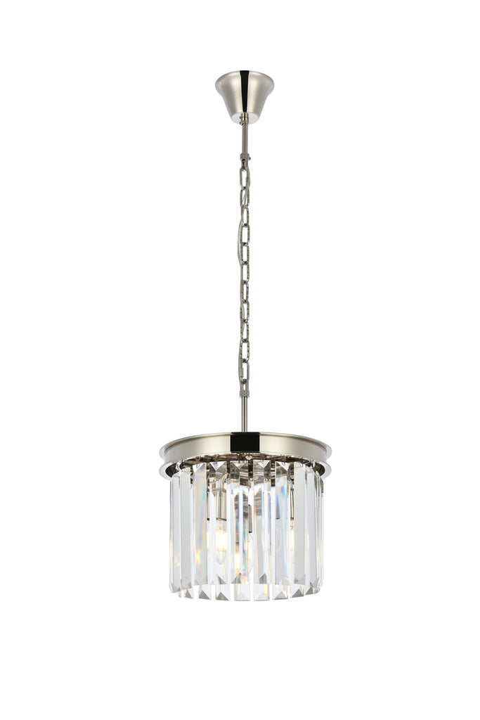 Elegant Lighting Pendant Light Royal Cut 1238D12PN/RC