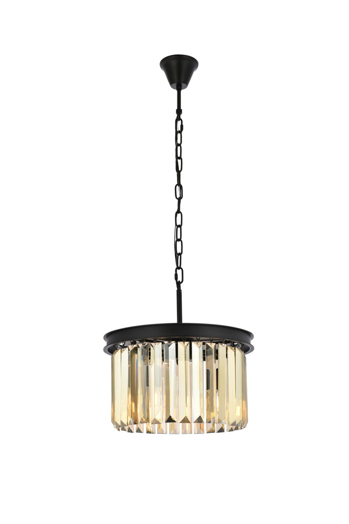 Elegant Lighting Pendant Light Royal Cut 1238D16MB-GT/RC