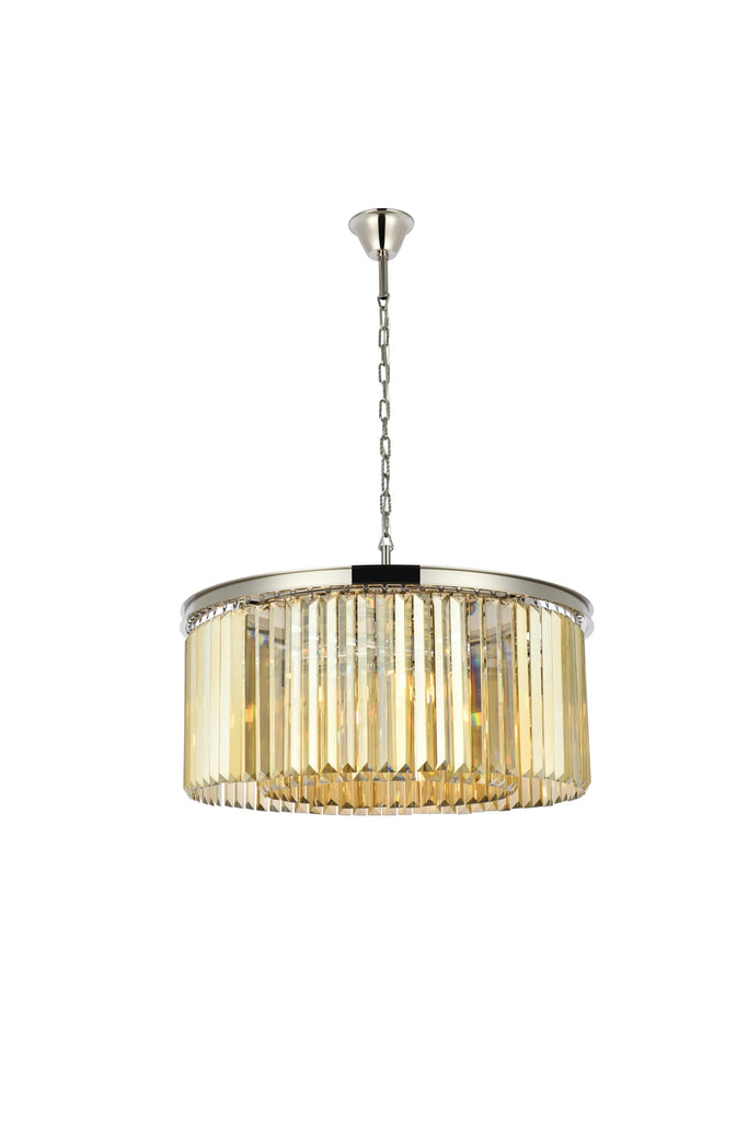 Elegant Lighting Chandelier Royal Cut 1238D31PN-GT/RC