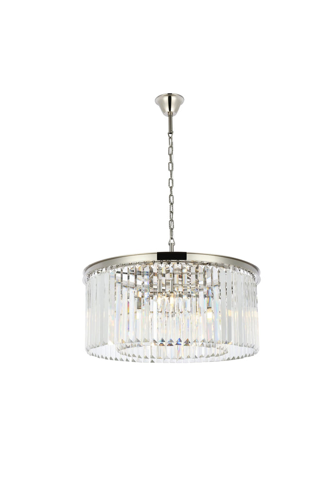 Elegant Lighting Chandelier Royal Cut 1238D31PN/RC