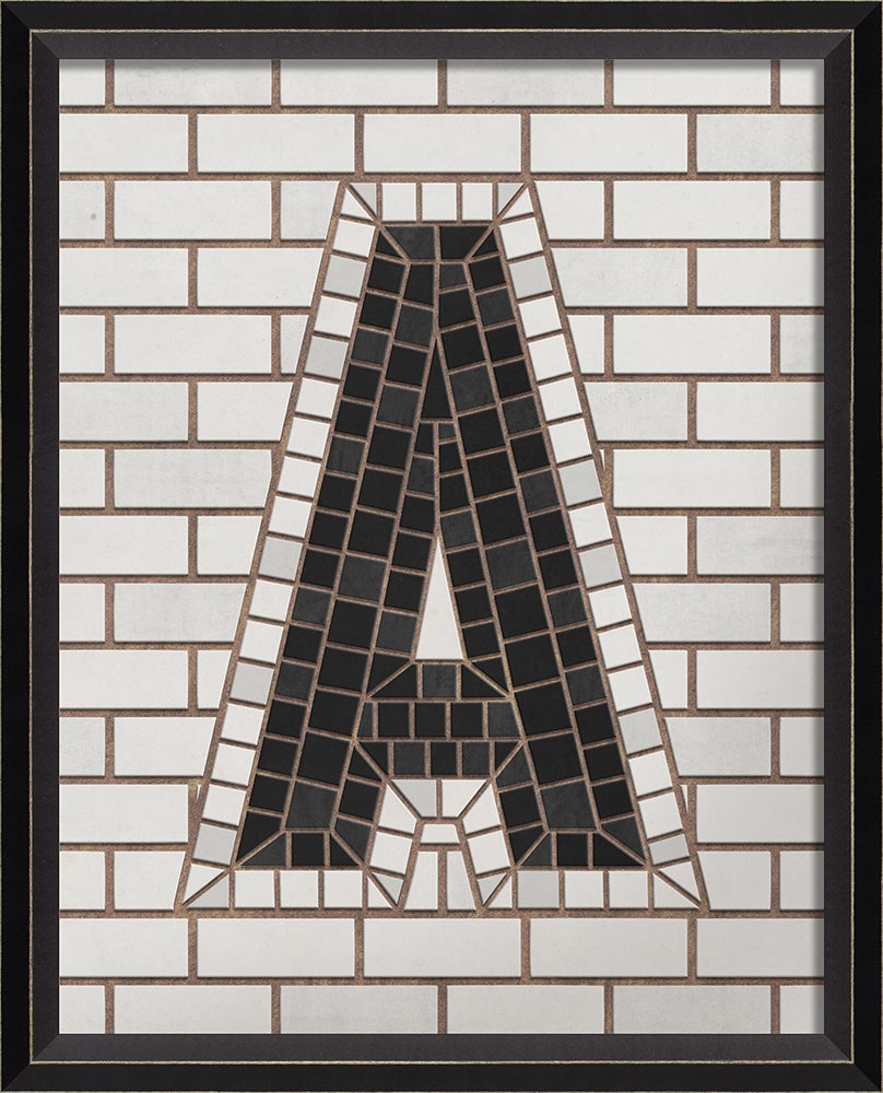 Spicher & Company BC Mosaic Letter A on White sm 16723