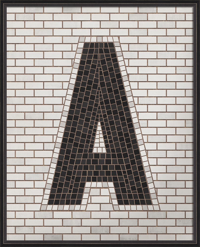 Spicher & Company BC Mosaic Letter A on White lg 16763