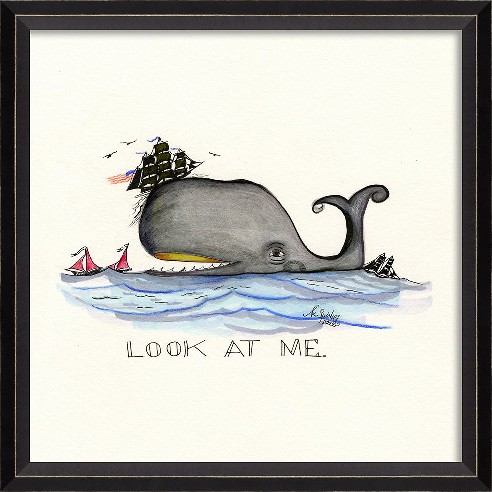 Spicher & Company BC Whale Drawing Look at Me 16844