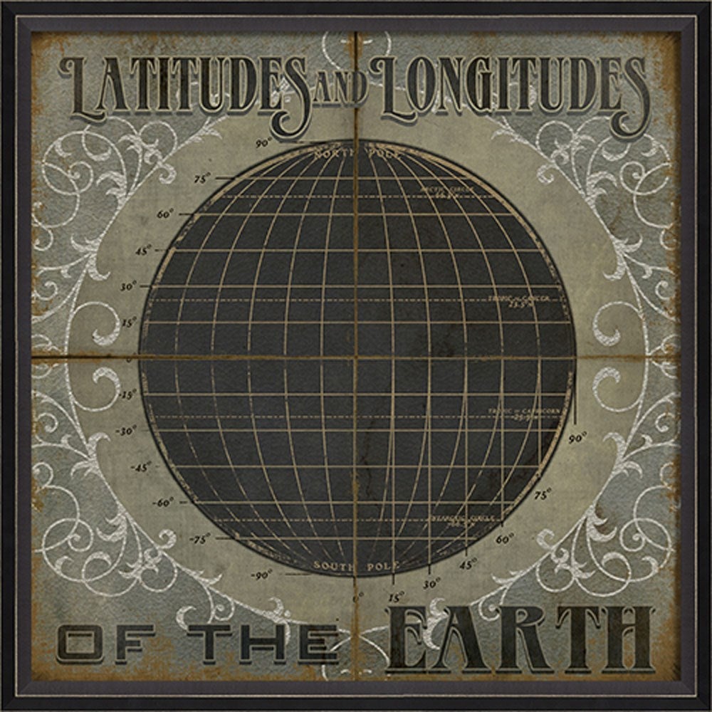 Spicher & Company BC Latitudes and Longitudes of the Earth 18008