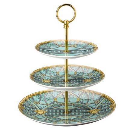 Versace La Scala Del Palazzo Verde Etagere 3 Tiers 19335-403664-25311