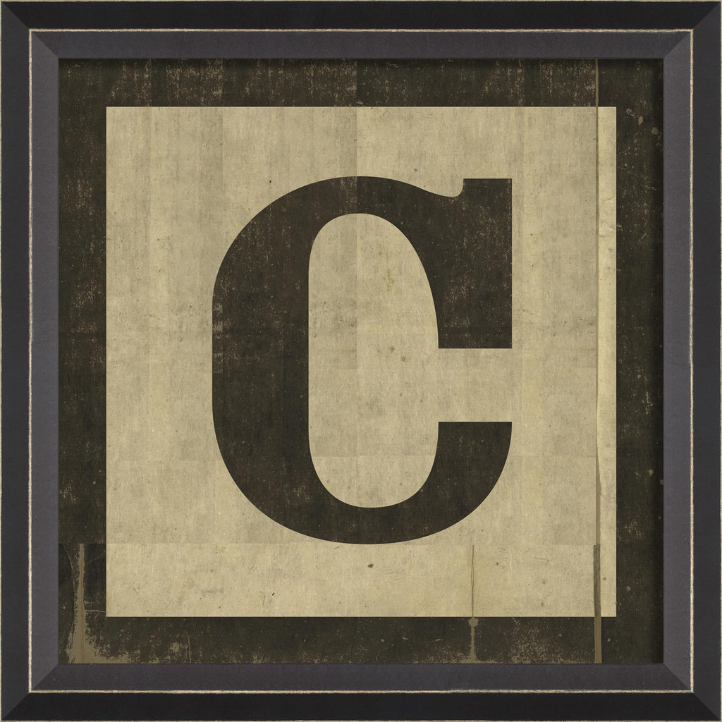 Spicher & Company BC Small Black Letter Block C 19823