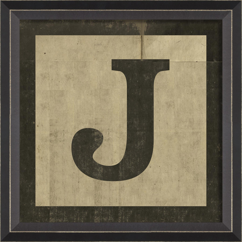 Spicher & Company BC Small Black Letter Block J 19830