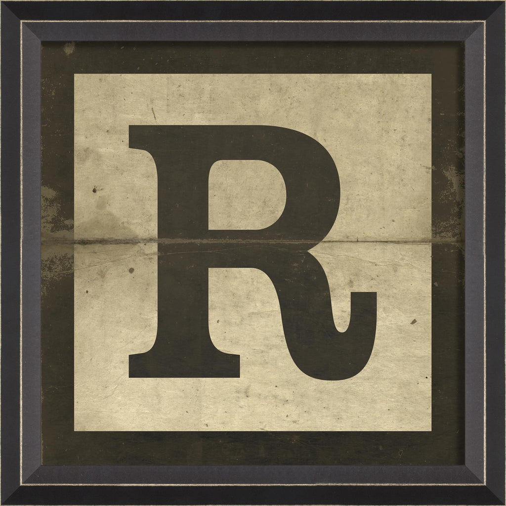 Spicher & Company BC Small Black Letter Block R 19838