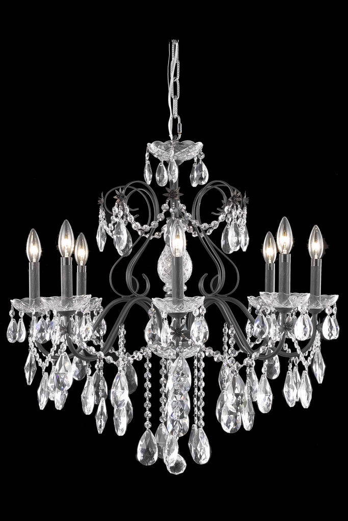 Elegant Lighting Chandelier Elegant Cut 2016D26DB/EC