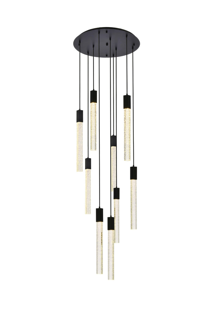 Elegant Lighting Pendant Light 2067D24BK