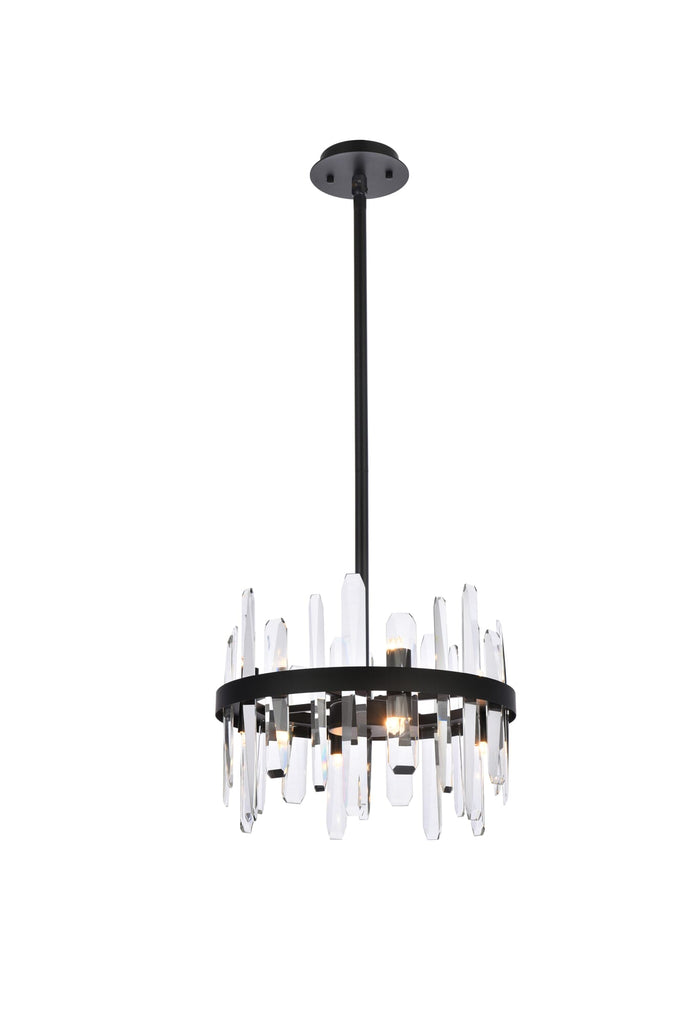 Elegant Lighting Pendant Light 2200D16BK