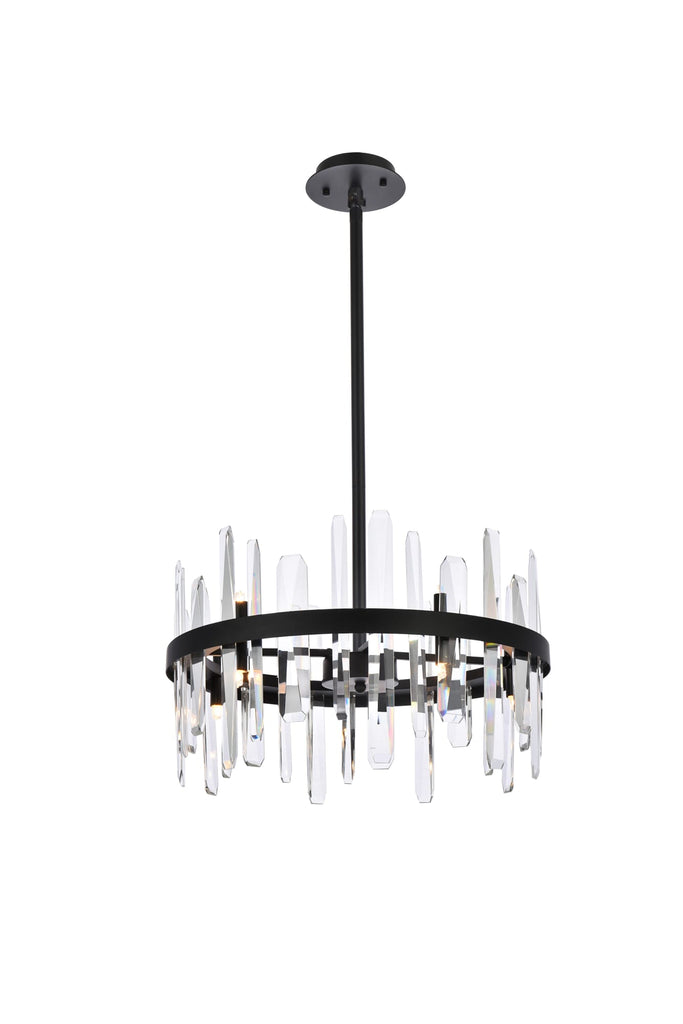 Elegant Lighting Pendant Light 2200D20BK