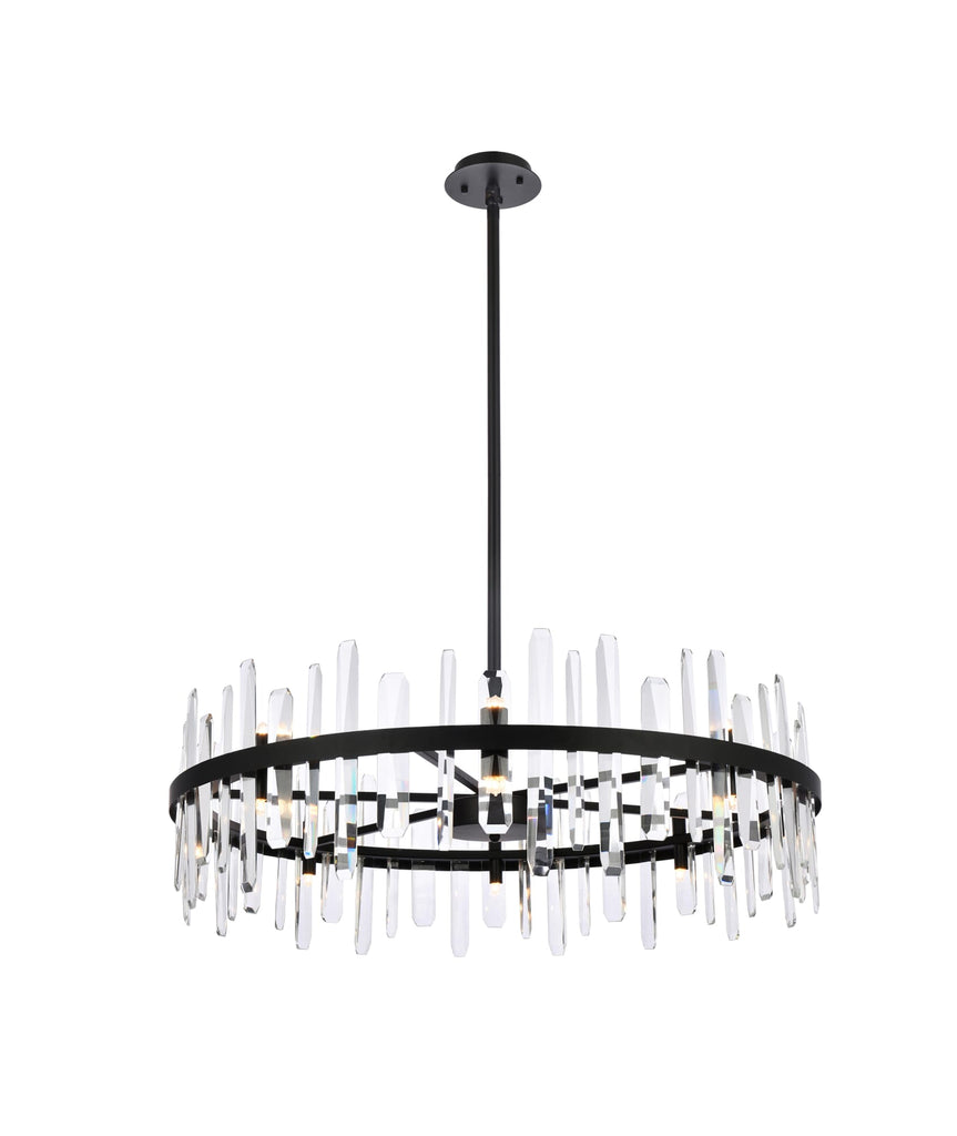 Elegant Lighting Chandelier 2200D36BK