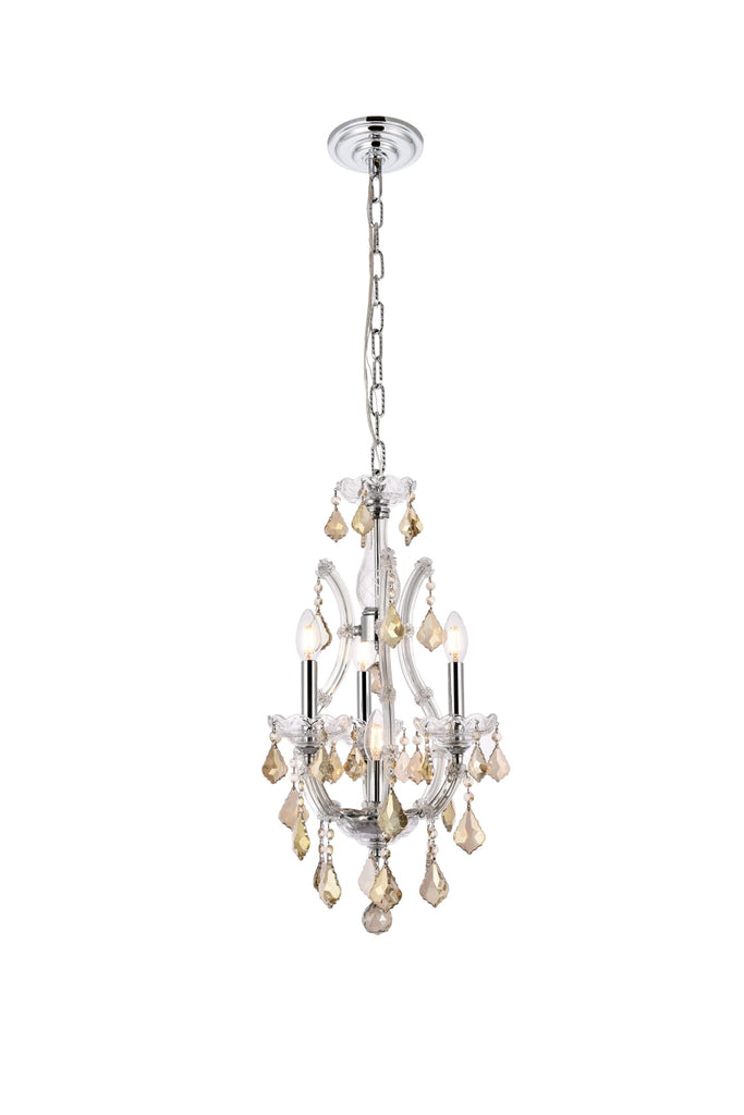 Elegant Lighting Pendant Light Royal Cut 2800D12C-GT/RC