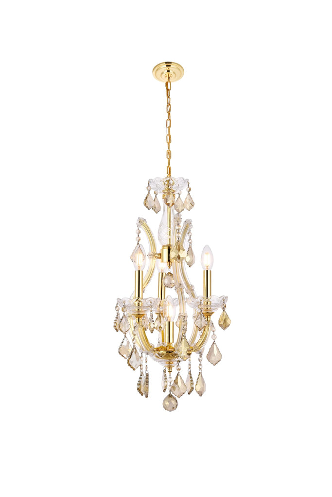 Elegant Lighting Pendant Light Royal Cut 2800D12G-GT/RC