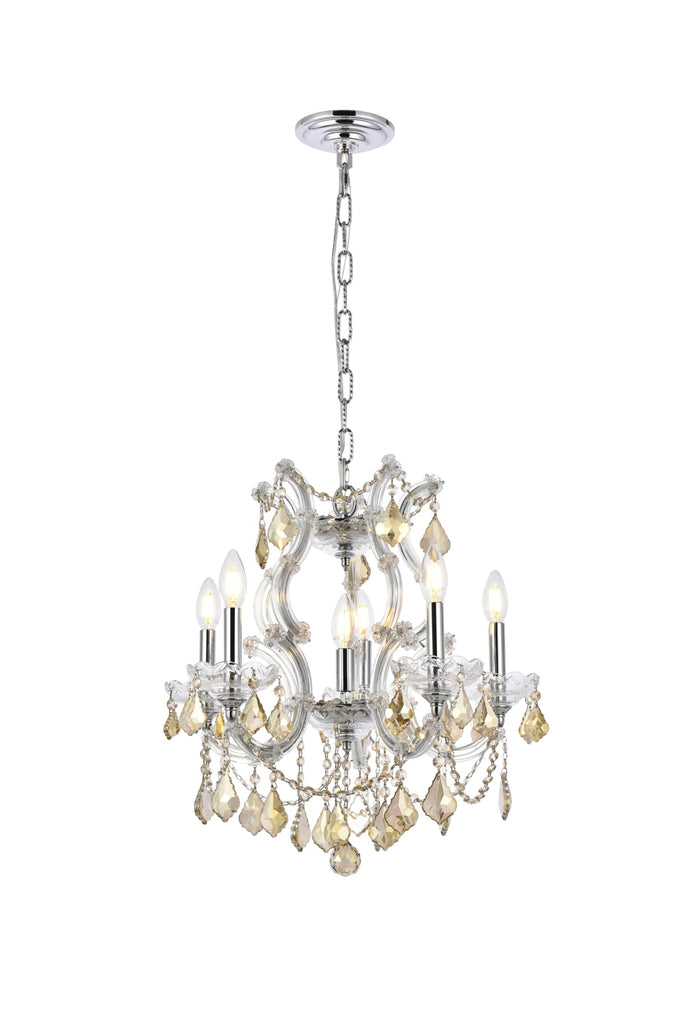 Elegant Lighting Pendant Light Royal Cut 2800D20C-GT/RC