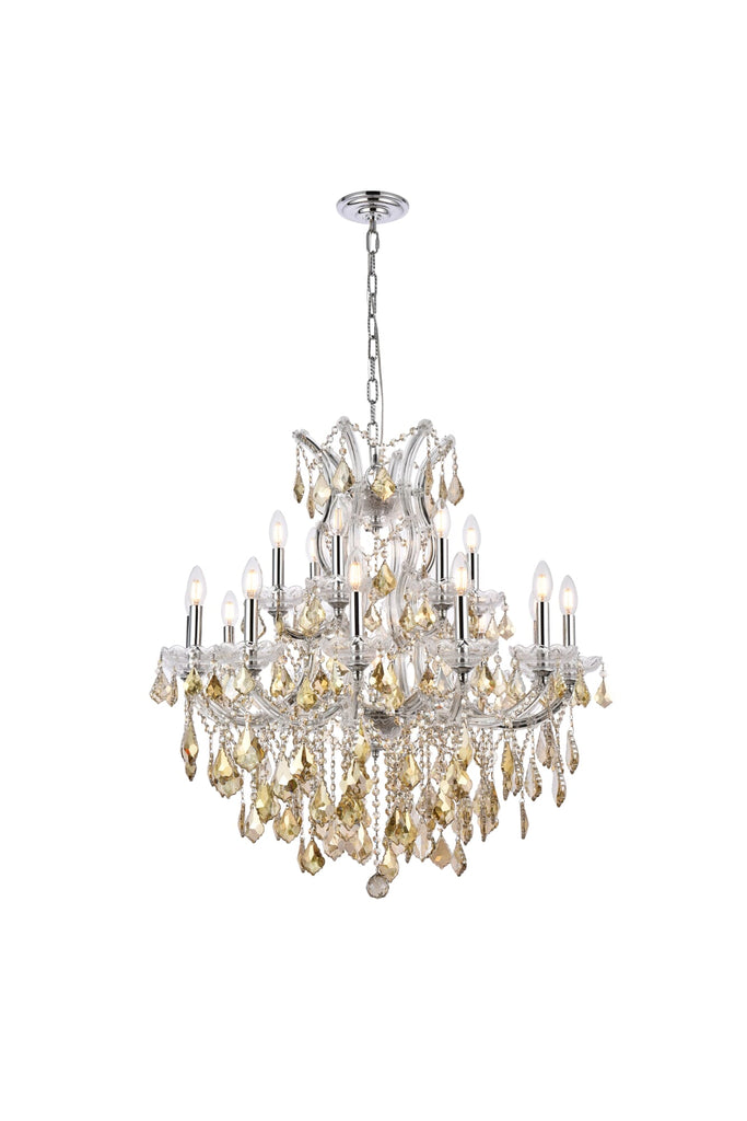 Elegant Lighting Chandelier Royal Cut 2800D30C-GT/RC