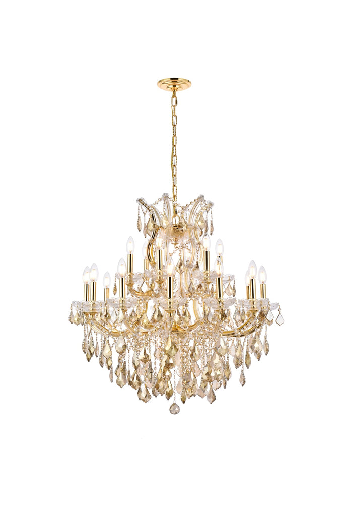 Elegant Lighting Chandelier Royal Cut 2800D30G-GT/RC