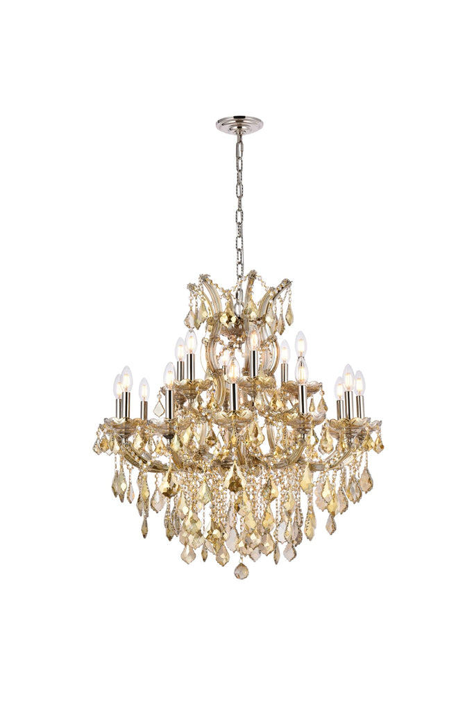 Elegant Lighting Chandelier Royal Cut 2800D30GT-GT/RC