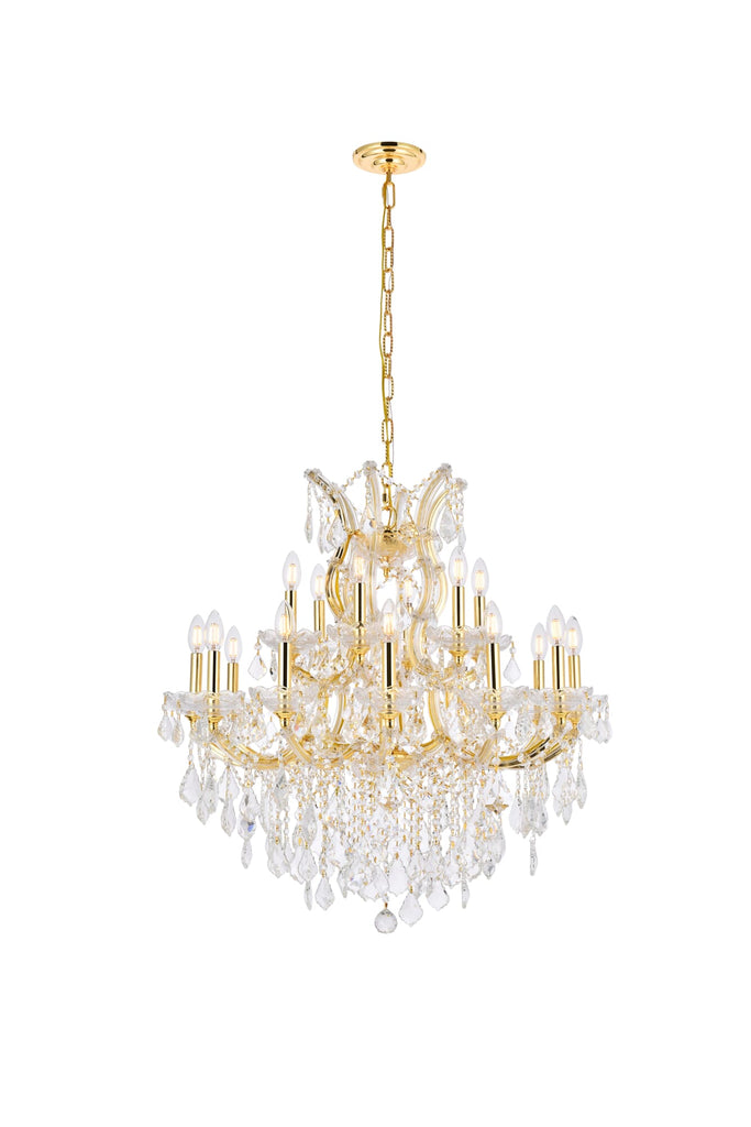 Elegant Lighting Chandelier Royal Cut 2800D30G/RC