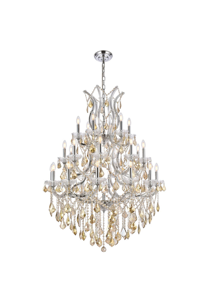 Elegant Lighting Chandelier Royal Cut 2800D38C-GT/RC