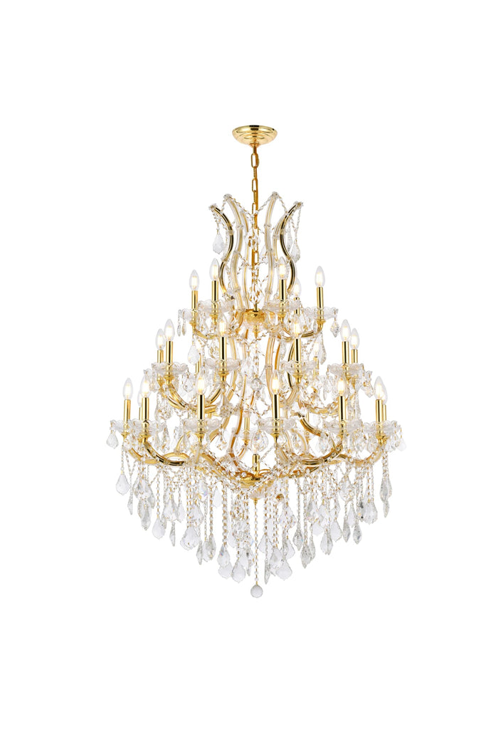 Elegant Lighting Chandelier Royal Cut 2800D38G/RC