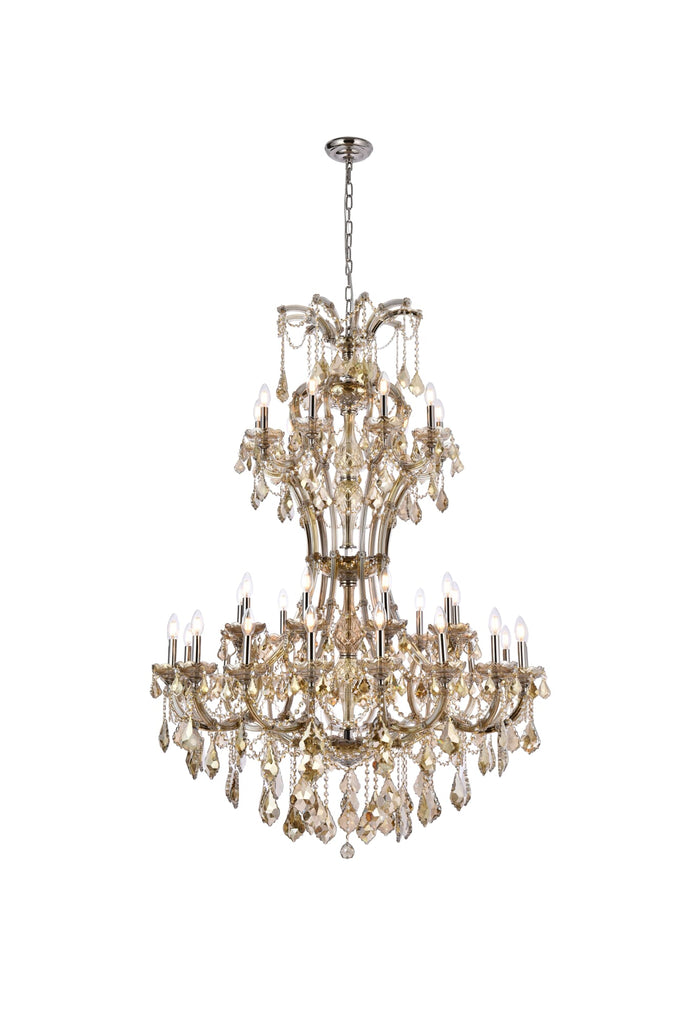 Elegant Lighting Chandelier Royal Cut 2800D46GT-GT/RC