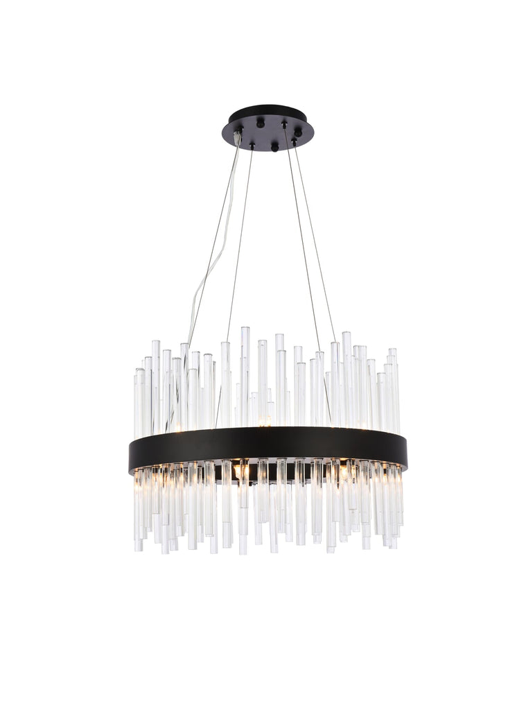 Elegant Lighting Pendant Light 3000D20BK