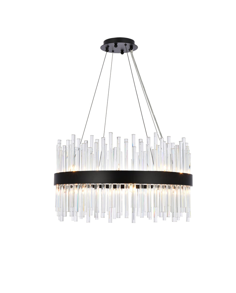 Elegant Lighting Pendant Light 3000D25BK