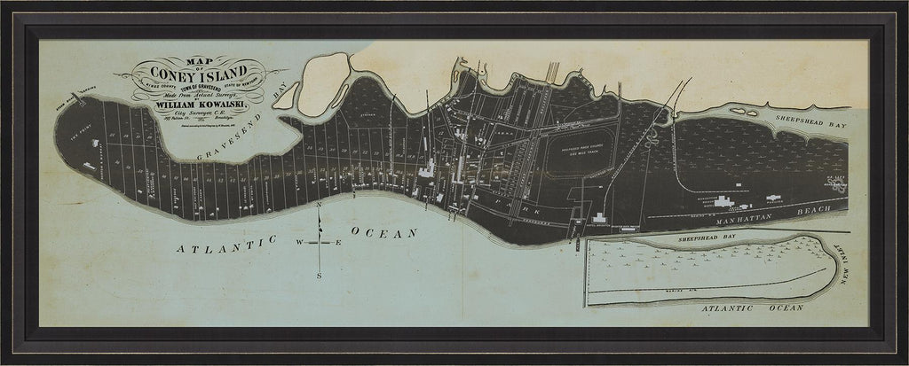 Spicher & Company BCBL Coney Island MAP 1879 30027