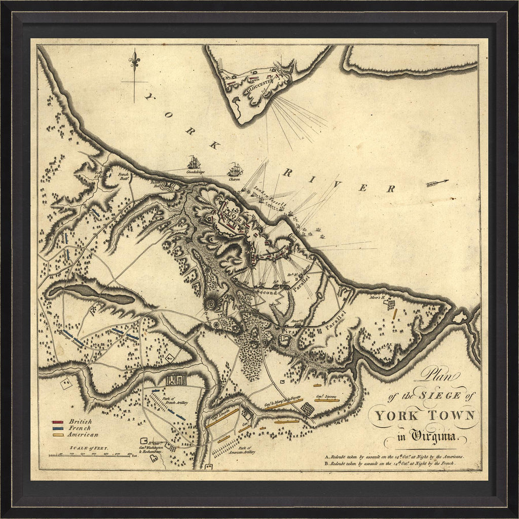 Spicher & Company BC Plan of siege of Yorktown Virginia 30046