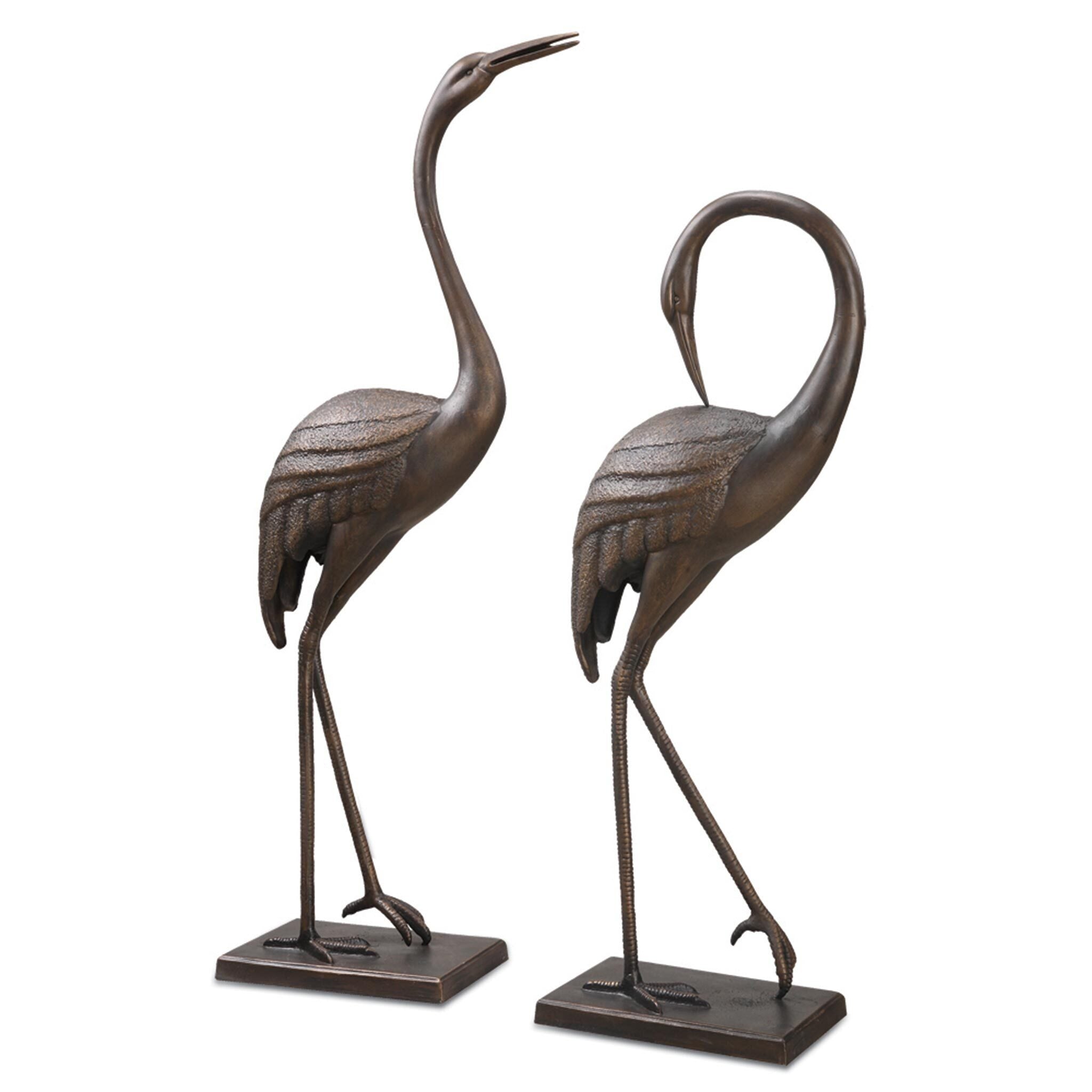 SPI Graceful Garden Crane Pair Sculpture 33221 – Biggs Ltd