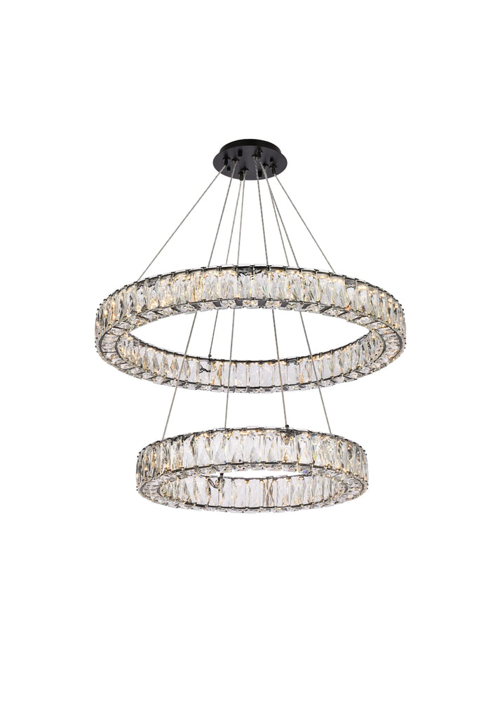 Elegant Lighting Chandelier 3503G28BK