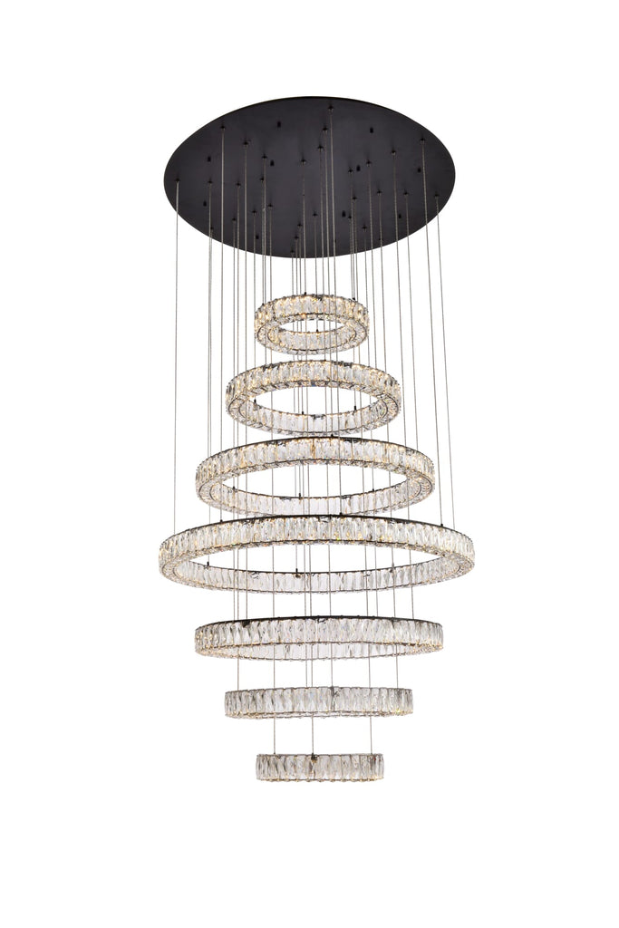 Elegant Lighting Chandelier 3503G7LBK