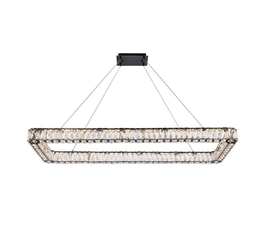 Elegant Lighting Pendant Light 3504D50L1BK