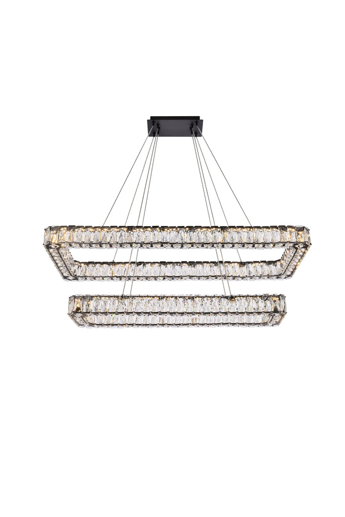 Elegant Lighting Pendant Light 3504G42L2BK