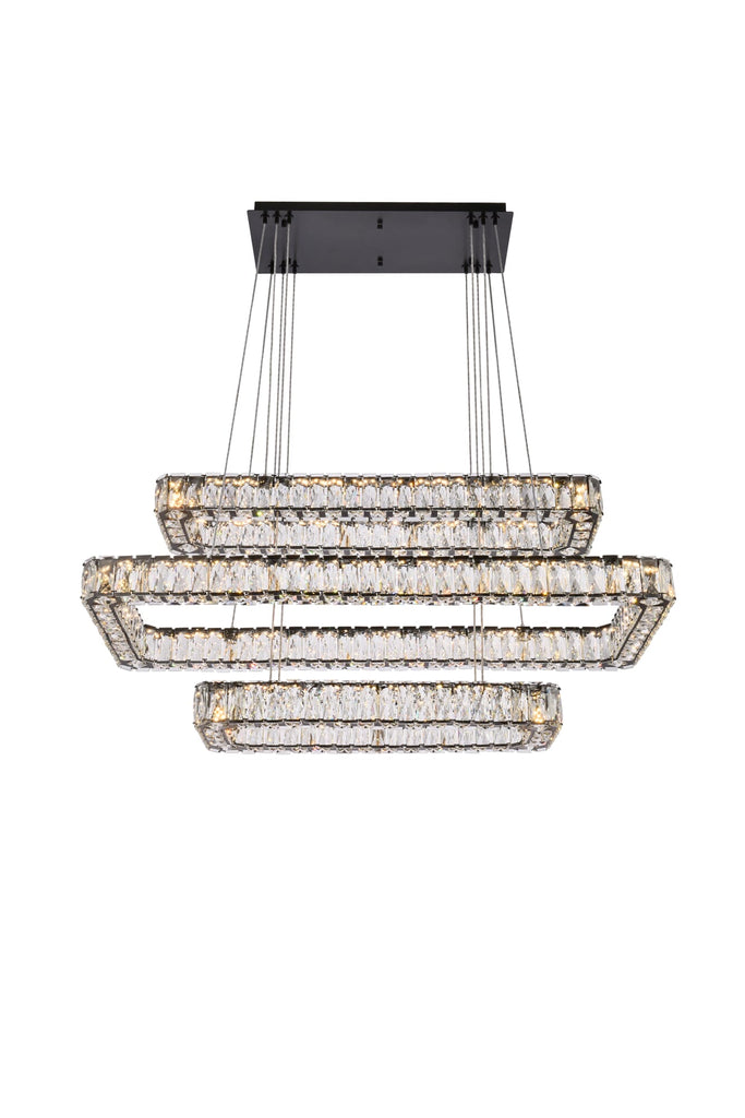 Elegant Lighting Pendant Light 3504G42L3BK