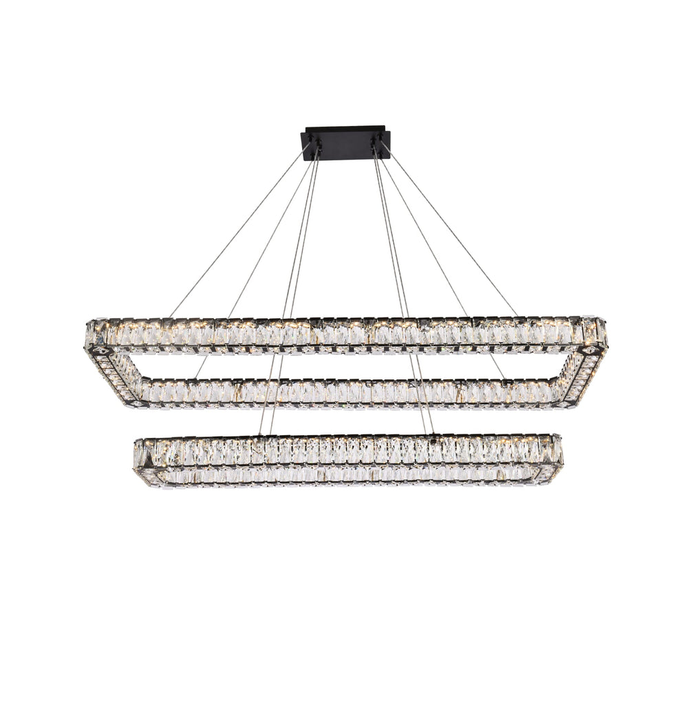 Elegant Lighting Pendant Light 3504G50L2BK