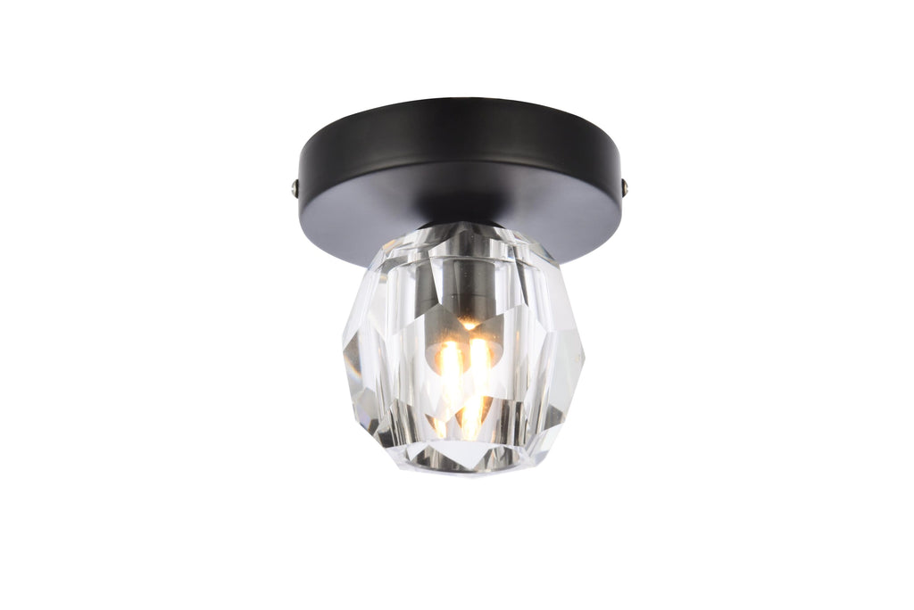 Elegant Lighting Flush Mount Light 3505F5BK