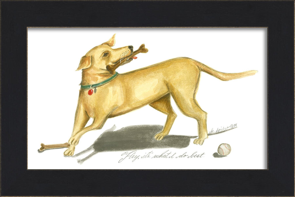 Spicher & Company MI Yellow Lab with Bone 36068