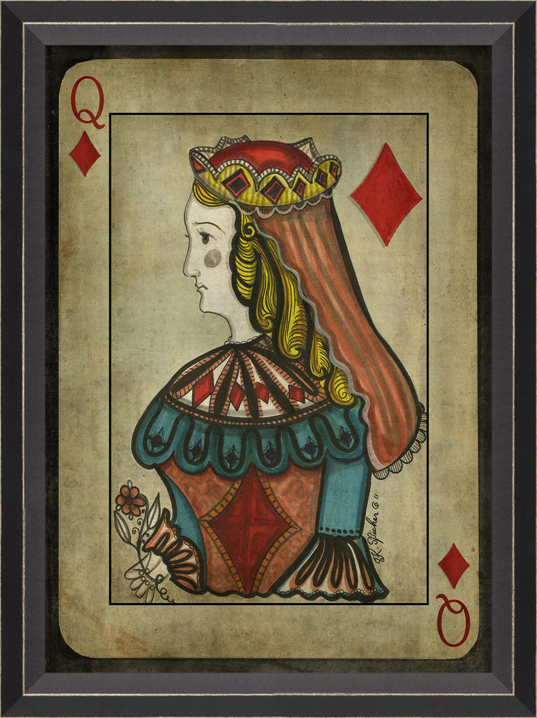 Spicher & Company BC Queen of Diamonds with border 55203