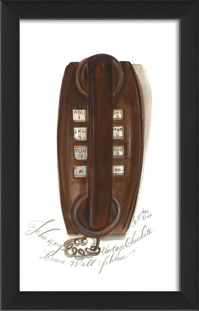 Spicher & Company EB Brown Basic Wall Phone 58316