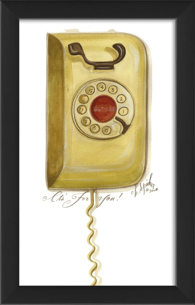 Spicher & Company EB Yellow Basic Wall Phone 58318