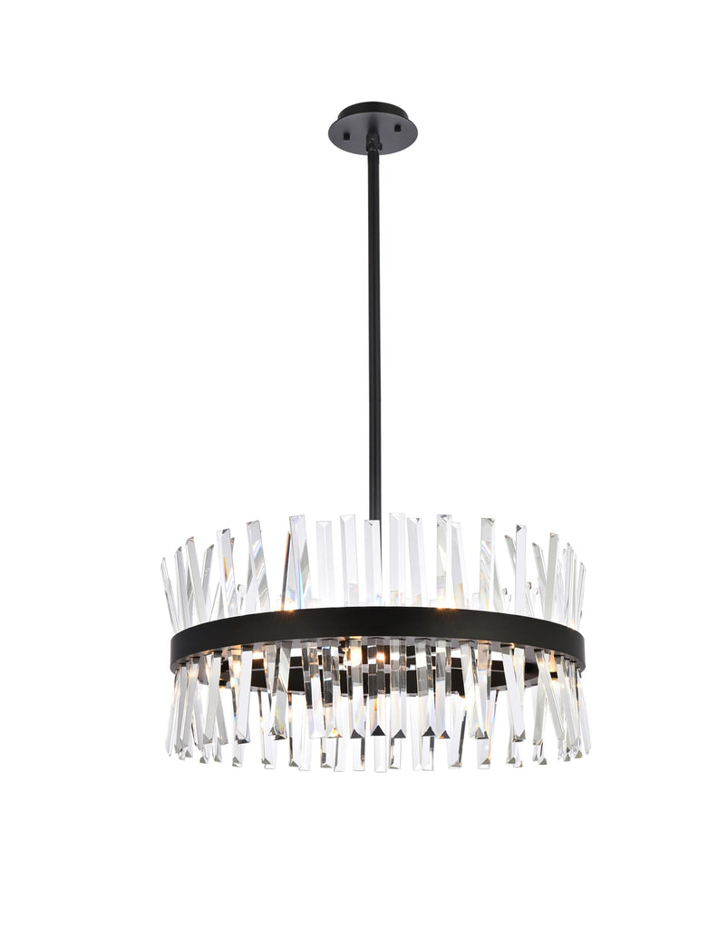 Elegant Lighting Pendant Light 6200D25BK