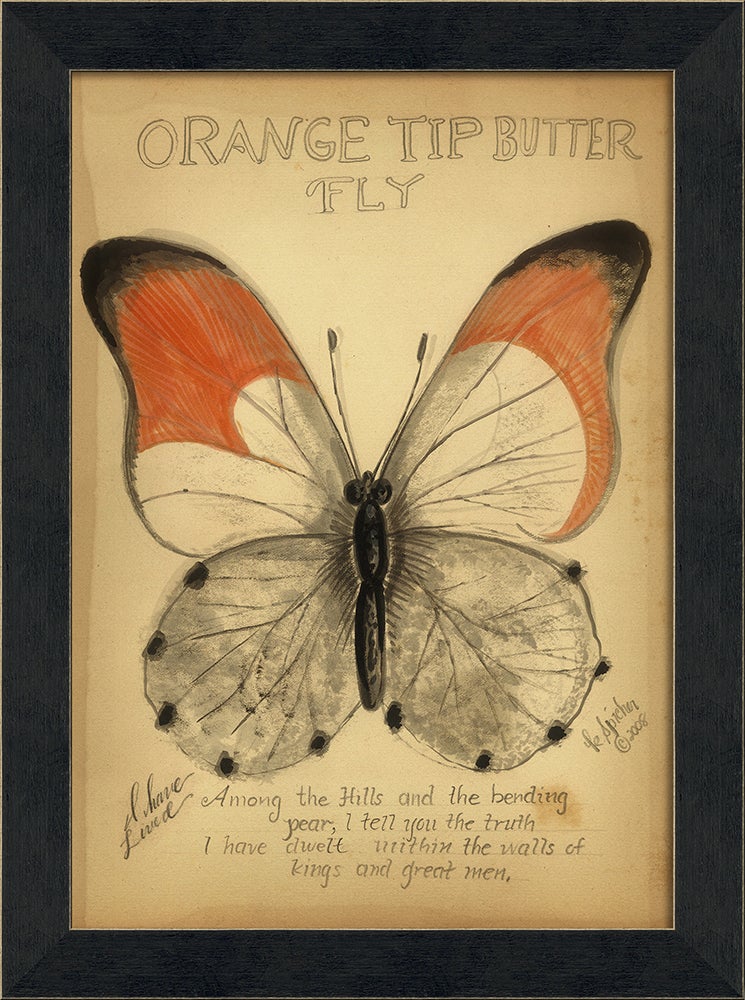 Spicher & Company MI Orange Tip Butterfly 86435