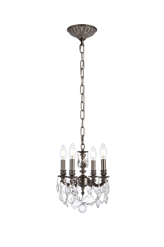 Elegant Lighting Pendant Light Elegant Cut 9104D10PW/EC